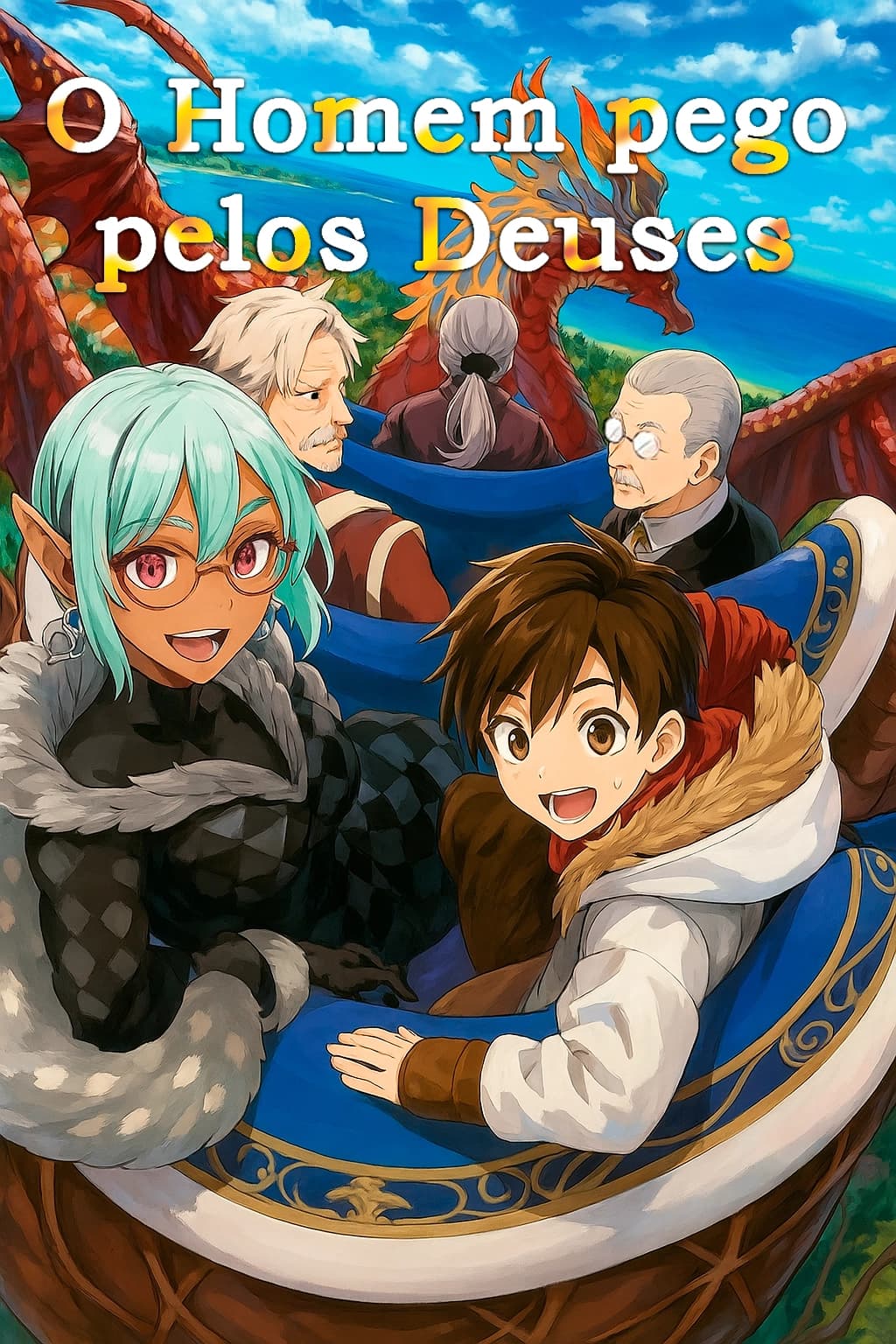 Capa de O Homem Pego Pelos Deuses